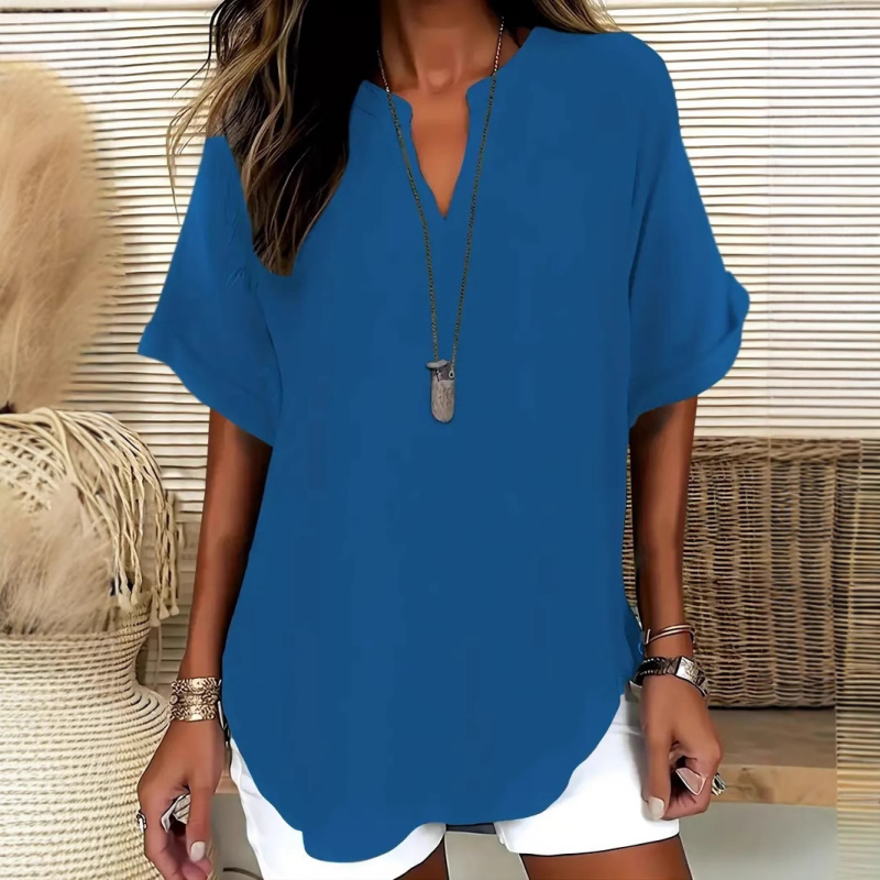 Women's Fashion Loose V-neck T-shirt