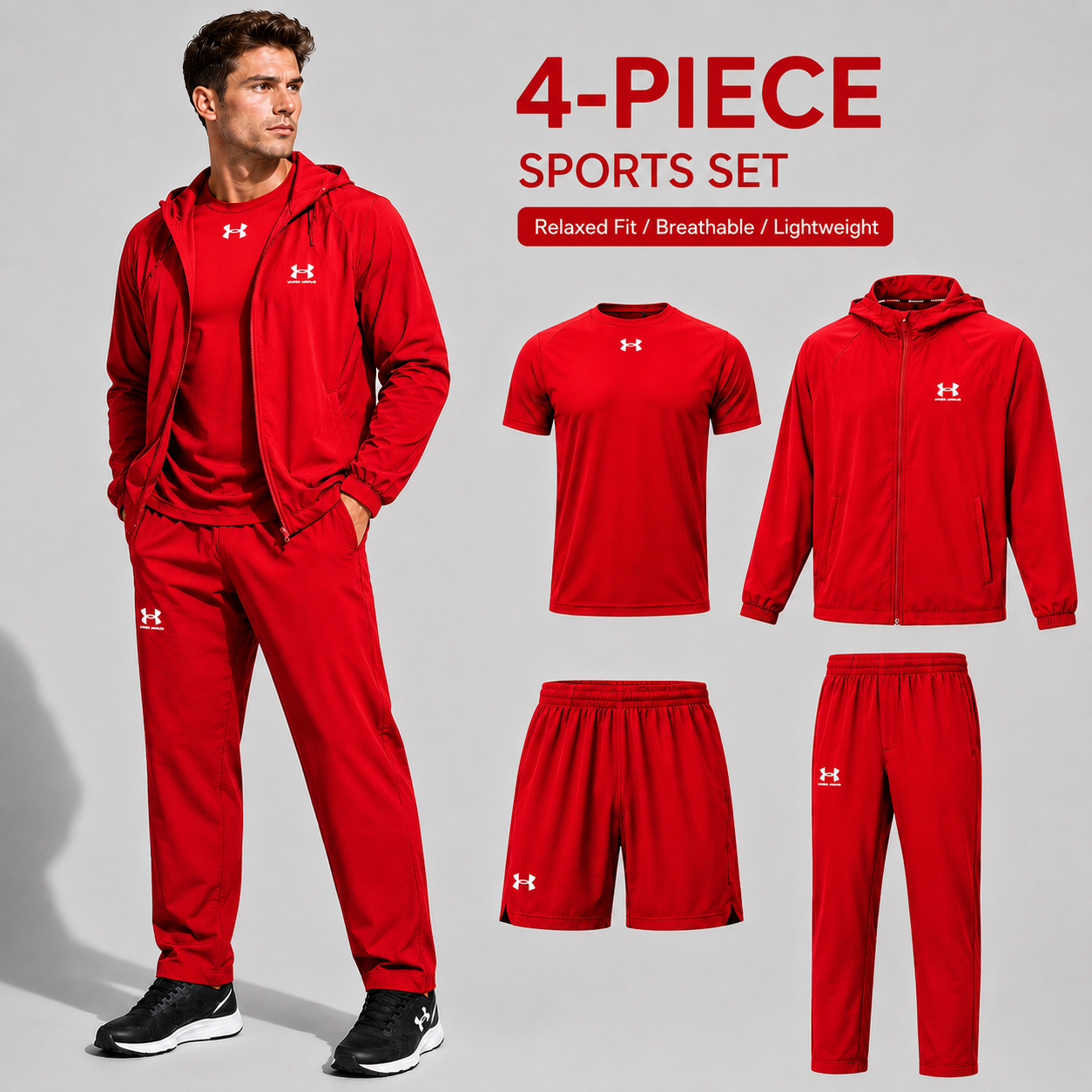 Men's Casual Sports Four-Piece Set