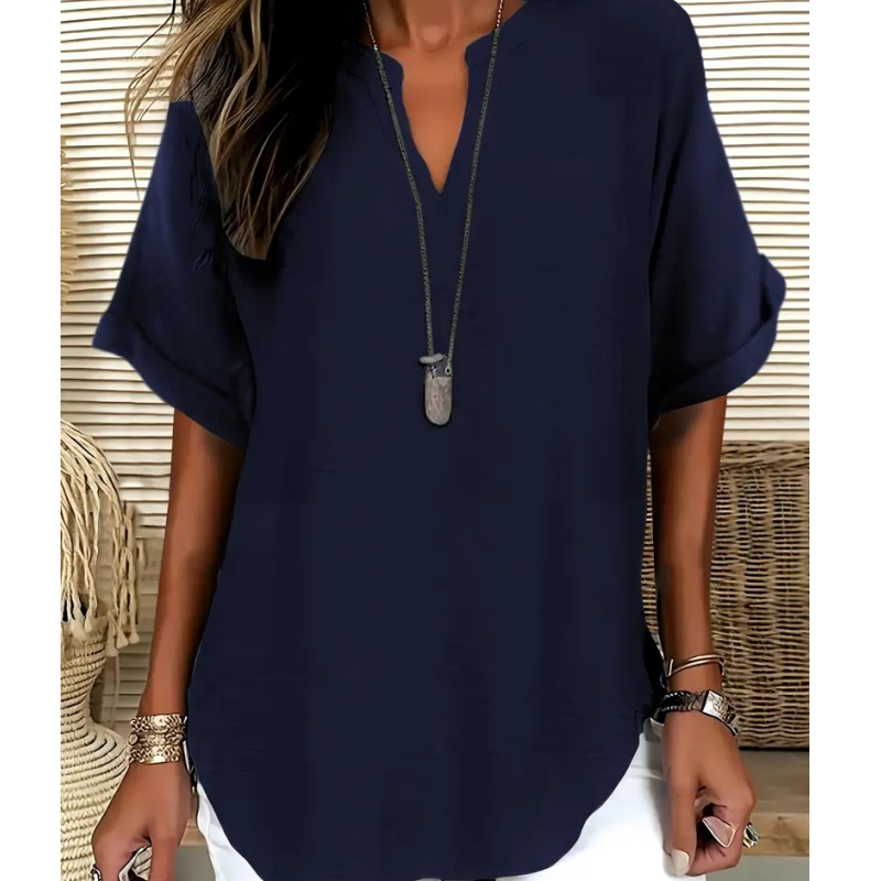 Women's Fashion Loose V-neck T-shirt