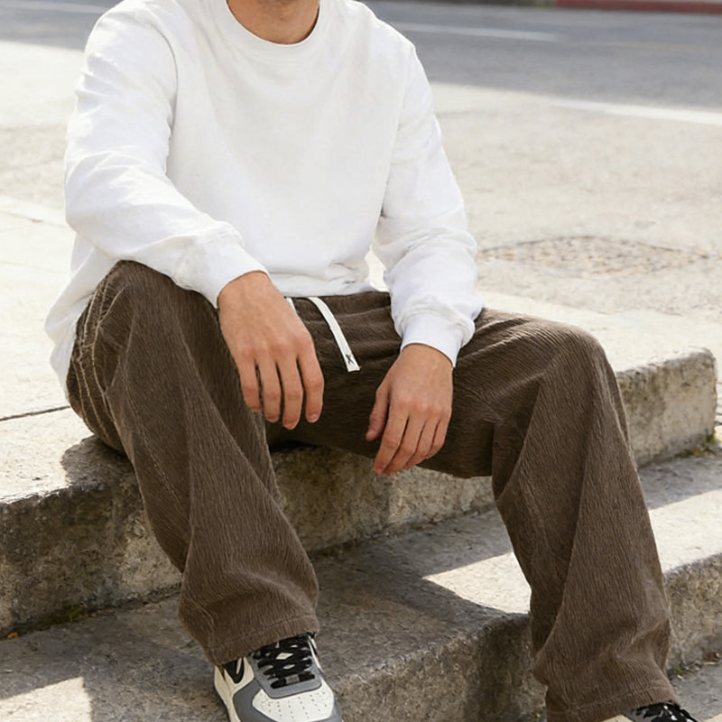 Everyday Relaxed Drawstring Casual Pants