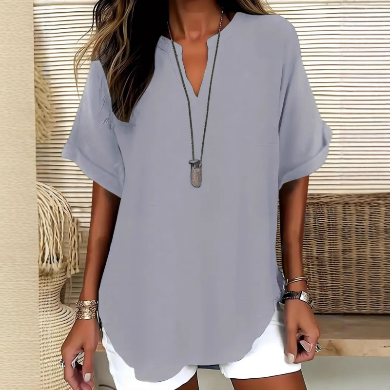 Women's Fashion Loose V-neck T-shirt
