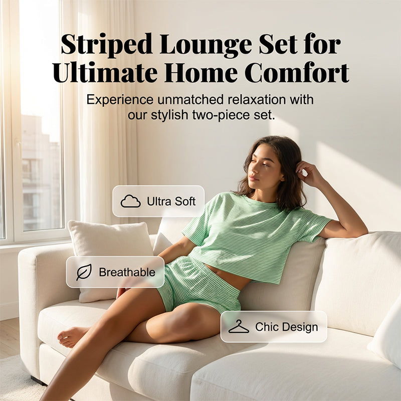 Cozy Striped Lounge Set