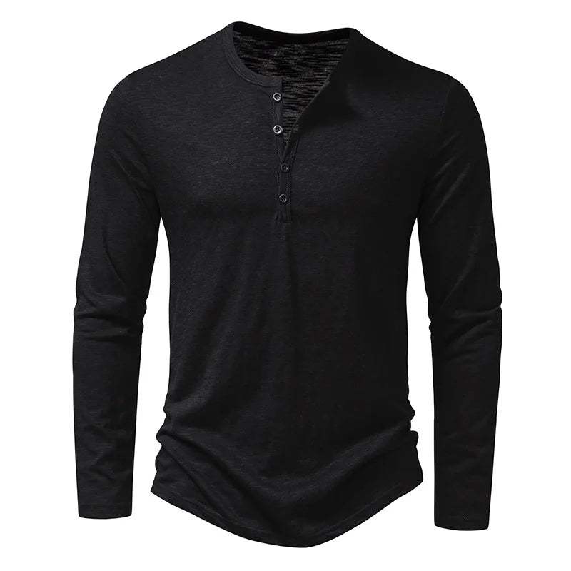 Everyday Henley Long Sleeve Tee