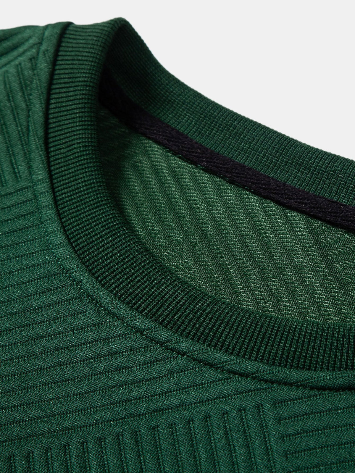 Relax Fit Geometric Striped Sweatshirt