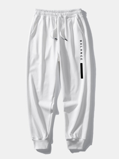 Balance Stripe Print Jogging Pants