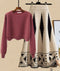 Ivory Skirt & Burgundy Sweater